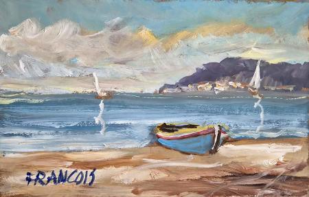 Quadro di Francois . marina - olio faesite 