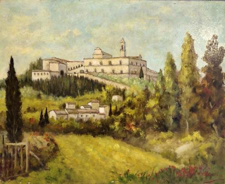 Quadro di Leandro Meucci La Certosa - olio M.Da. 