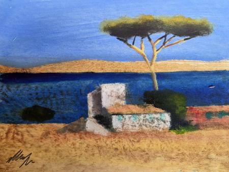 Art work by Salvatore Magazzini Baratti - oil plywood 