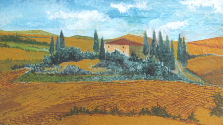 Quadro di Enrico Gallo Terre di Siena - Pittori contemporanei galleria Firenze Art