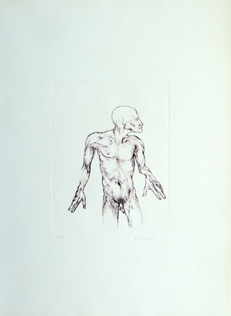 Quadro di Giancarlo Marini Nudo maschile - Pittori contemporanei galleria Firenze Art