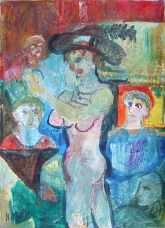 Quadro di Nadia Monti Figure - olio tela 