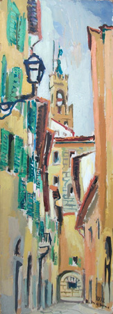 Quadro di Rodolfo Marma Via Vinegia - Pittori contemporanei galleria Firenze Art
