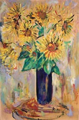 Quadro di Rodolfo Marma Vaso con fiori - Pittori contemporanei galleria Firenze Art