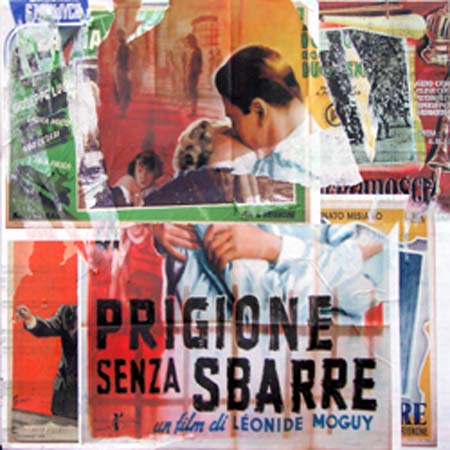Art work by Andrea Tirinnanzi prigione senza sbarre - collage table 