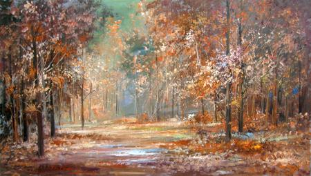 Art work by Norberto Martini Autunno - oil canvas 