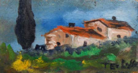 Quadro di Teo Russo Paesaggio - Pittori contemporanei galleria Firenze Art