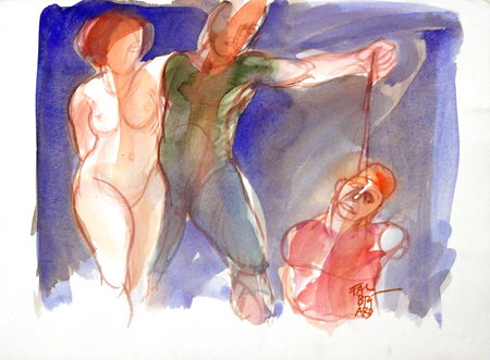 Quadro di Claude Falbriard Figure - Pittori contemporanei galleria Firenze Art