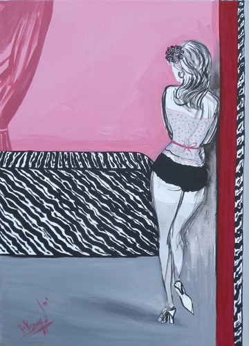 Quadro di Vanessa Katrin Donna 2 - acrilico carta 