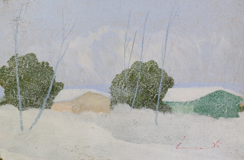 Art work by  Innocenti Nevicata 2 - oil hardboard 