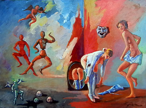 Quadro di Luigi Pignataro Sogno - olio tavola 