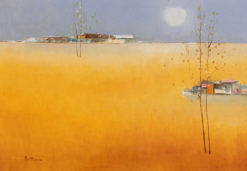 Quadro di Lido Bettarini Campo di grano - olio tela 
