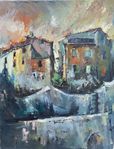 Art work by Emanuele Cappello Paesaggio - oil canvas 