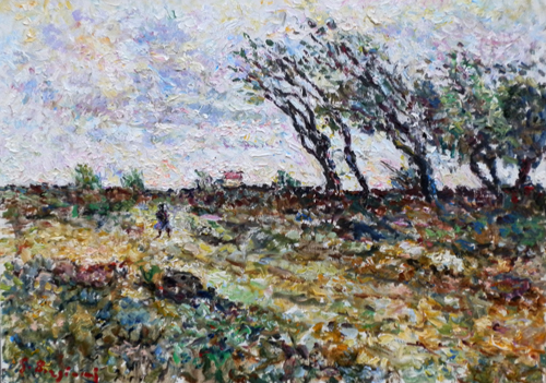 Quadro di Guido Borgianni Paesaggio - olio tela 