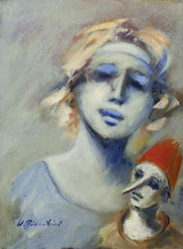 Quadro di Umberto Bianchini La fatina - olio tela 