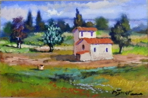 Quadro di Luigi Pignataro Paesaggio - olio faesite 
