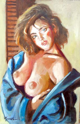 Quadro di Luigi Pignataro Nudo - Pittori contemporanei galleria Firenze Art