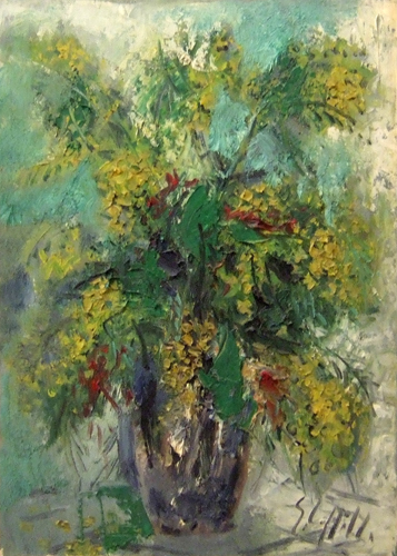 Quadro di Emanuele Cappello Mimosa - olio tela 