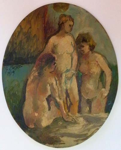 Art work by Emanuele Cappello Figure - oil table 