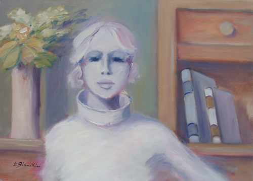 Quadro di Umberto Bianchini Interno - mista tela 