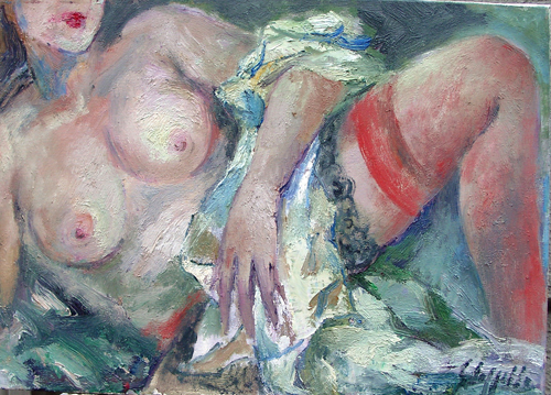 Quadro di Emanuele Cappello Nudo - olio tela 