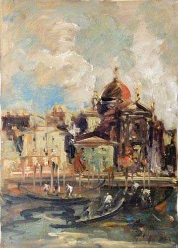 Quadro di Emanuele Cappello Venezia - olio tela 