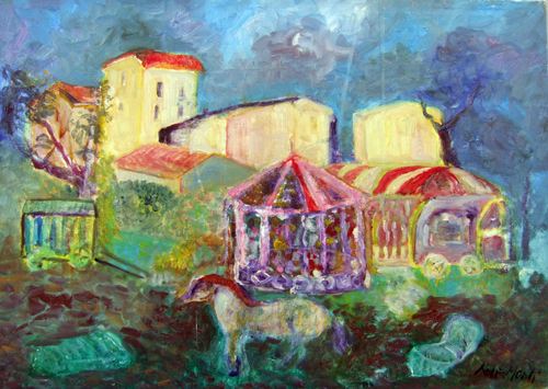Quadro di Nadia Monti Paesaggio - olio tela 