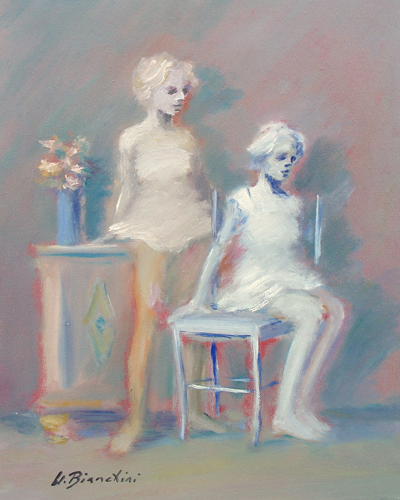 Quadro di Umberto Bianchini Dissidio - olio tela 
