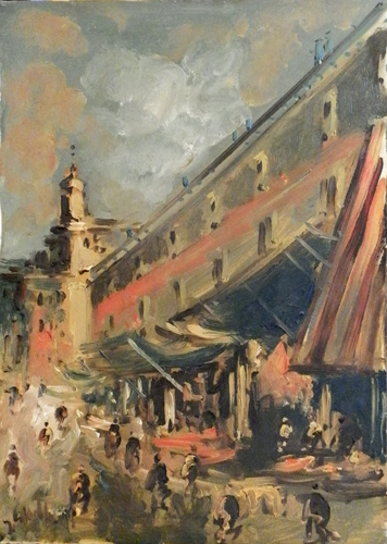 Quadro di Emanuele Cappello Venezia - olio tela 