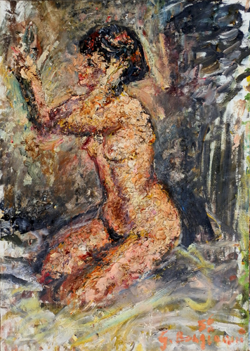 Quadro di Guido Borgianni Nudo - olio tela 