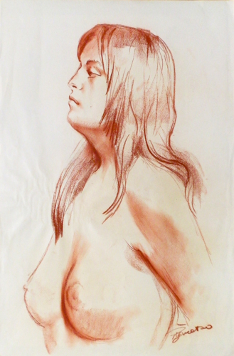 Quadro di Luigi Pignataro Nudo - Pittori contemporanei galleria Firenze Art