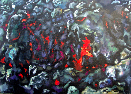 Art work by Luigi Pignataro Lava - oil canvas 