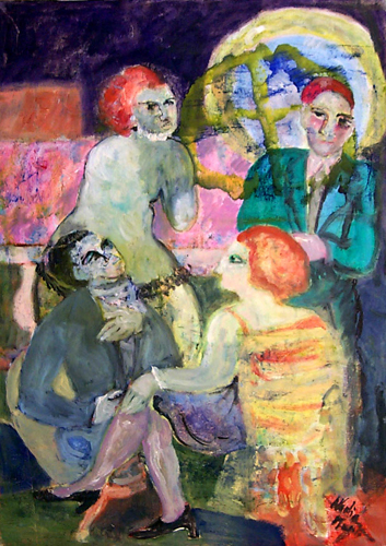 Quadro di Nadia Monti Night Club - olio tela 