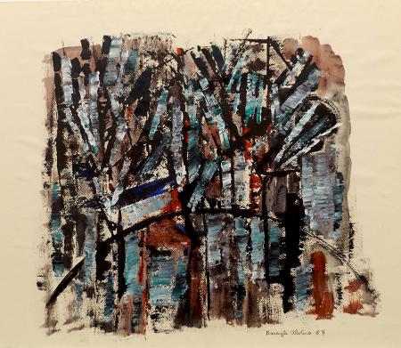 Art work by Alvaro Baragli Paesaggio - mixed paper 