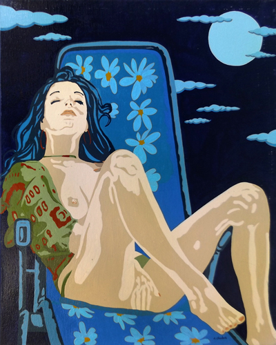 Quadro di Riccardo Ghiribelli Nudo - Pittori contemporanei galleria Firenze Art