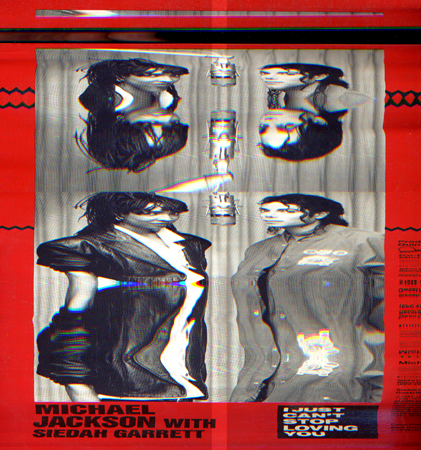 Art work by Andrea Tirinnanzi Michael Jackson  - digital art paper on table 