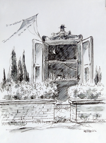 Quadro di Franco Lastraioli Ripostiglio - Pittori contemporanei galleria Firenze Art