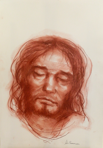 Quadro di Salvo Benincasa Cristo - Pittori contemporanei galleria Firenze Art