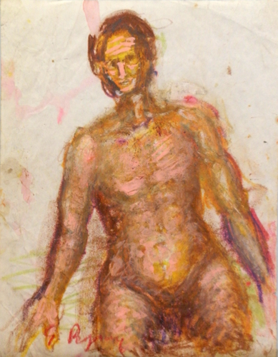 Quadro di Guido Borgianni Nudo maschile - Pittori contemporanei galleria Firenze Art