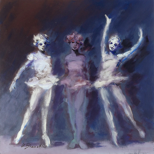 Art work by Umberto Bianchini Ballerine - mixed table 