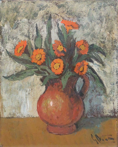 Quadro di Gianfranco Antoni Vaso fiorito - olio tela 