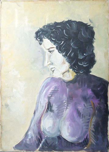 Quadro di  Anonimo Figura  - olio tela 