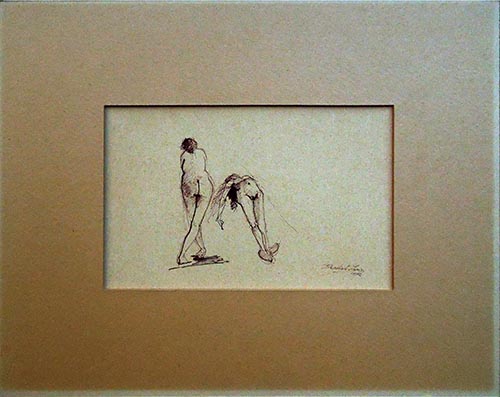 Quadro di Mario Pachioli Bozzetto - Pittori contemporanei galleria Firenze Art