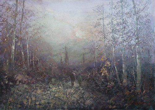 Quadro di Ivano Cerrai Versilia autunno - olio tela 