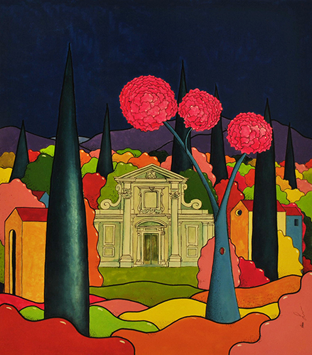 Quadro di Luca Albizi Prima della notte - Pittori contemporanei galleria Firenze Art