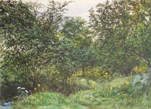 Art work by  Anonimo Paesaggio dal vero - watercolor paper 