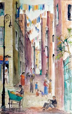 Rodolfo  Marma - New York, Alley in Harlem 