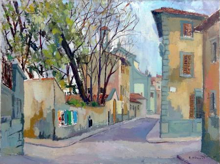 Rodolfo  Marma - Primaverile in via delle casine