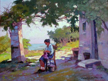Claudio da Firenze Domenici - Nel pergolato