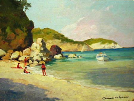 Claudio da Firenze Domenici - Scogli e spiaggia